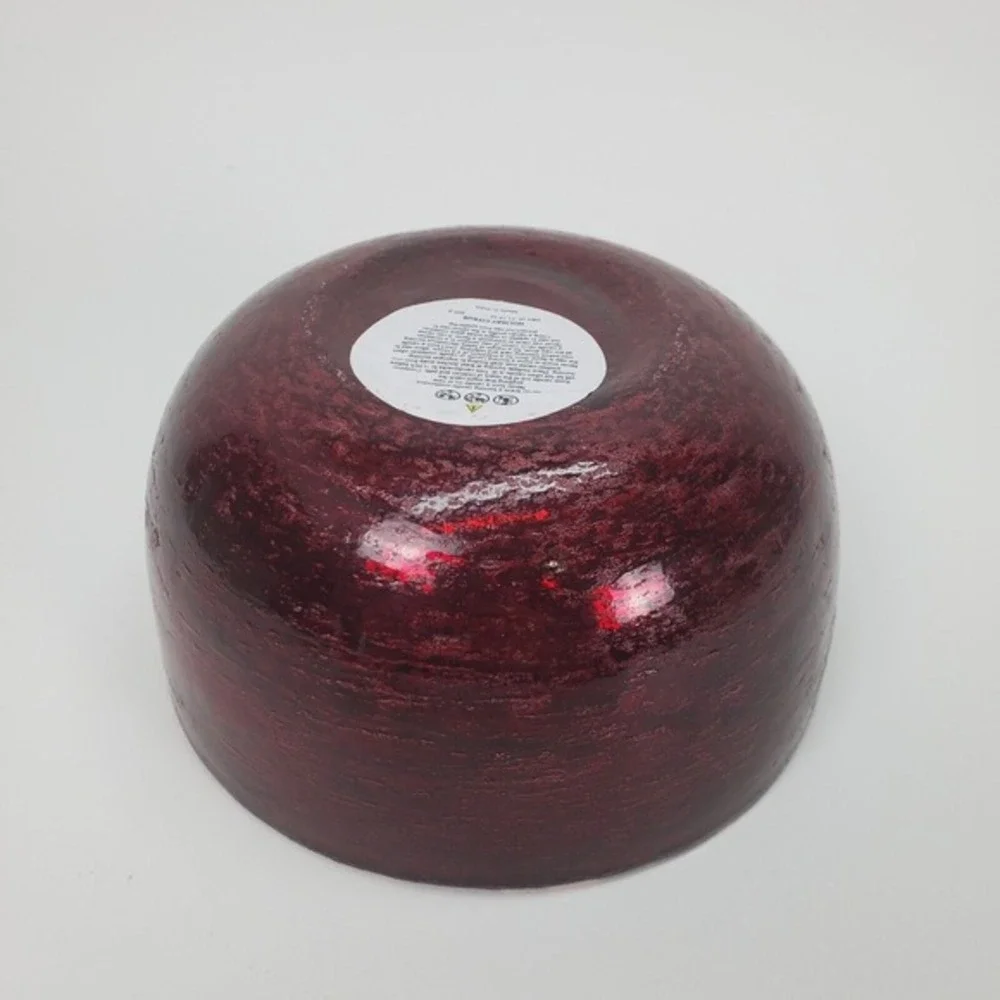 Tres Jolis Holiday Citrus 4-Wick Soy Blend Scented Candle 21.2 oz Red Glass Bowl